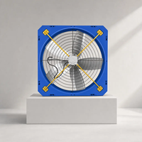Ventilateur de refroidissement pour bâtiment d'élevage, ventilateur suspendu industriel, ventilateur d'extraction pour fermes avicoles et bovines avec brumisation en acier inoxydable
