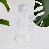 Cadeau de Noël personnalisé Artisanat créatif en acrylique Décoration de table Mini sapin de Noël transparent Casse-tête