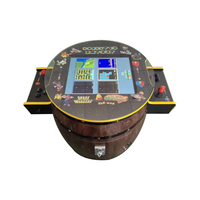 Machine de jeu d'arcade rétro sur le thème de l'usine, en chêne de Chine, en forme de fût de bière, à monnayeur, 110/220V, 1-2 joueurs, personnalisable, anglais