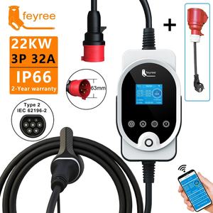 Nueva Estación de Carga Rápida para Vehículos Eléctricos Portátil de 22KW Tipo 2 IEC 62196-2 para Uso Doméstico con 24 Meses de Garantía - Product Image 3