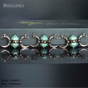 PM49427 ювелирные изделия из пайки натуральный драгоценный камень розовый кварц прозрачный кристалл тигровый глаз зеленый авантюрин Тройная богиня луны Кулон - Product Image 5