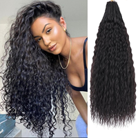Extensions de cheveux humains naturels en vrac pour tressage bohème toutes formes, 10-30 pouces, multi-styles, polyvalentes