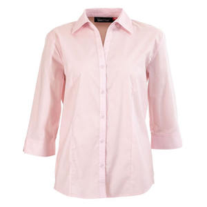 Fábrica profesional china, venta al por mayor, camisa <span class=keywords><strong>de</strong></span> manga tres cuartos con cuello vuelto y un solo botón para <span class=keywords><strong>mujer</strong></span> - Product Image 5