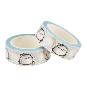 Ensemble de rubans adhésifs washi imprimés, activables à l'eau, à une face, pour la décoration DIY personnalisée - Product Image 5