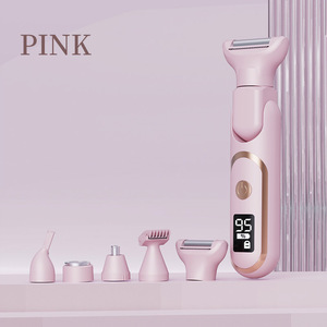 Maquinilla de afeitar eléctrica <span class=keywords><strong>5</strong></span> en 1 para mujer, depilación para cuerpo, nariz, recortadora de pelo, maquinilla de afeitar eléctrica inalámbrica, depiladora, dispositivo de belleza - Product Image 6