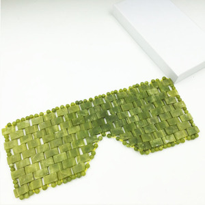 Produits tendances 2023 : Masque pour les yeux en jade vert aventurine naturel, thérapie rafraîchissante, masseur - Product Image 6