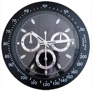 Новый дизайн на заказ европейские старые модели часов для рукоделия 14-дюймовые Светящиеся Настенные часы из нержавеющей стали