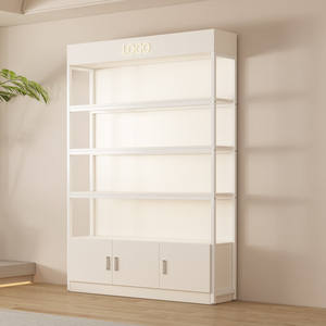 Estante de exhibición de acero de madera ligero moderno personalizado para supermercado para exhibiciones de supermercado modernas - Product Image 3