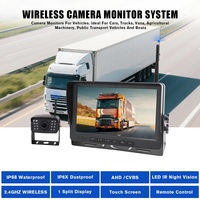 Système de caméra de recul sans fil pour camping-car, avec moniteur pour remorque et camion, et enregistrement vidéo de sécurité pour tableau de bord