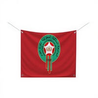 Drapeaux en polyester à impression numérique personnalisée de l'équipe nationale de football du Maroc, bannières murales, tapisserie murale 3x5 pieds, décoration intérieure/extérieure