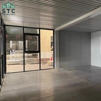 Maison préfabriquée à deux étages de 20 pieds avec mur en verre