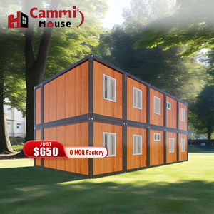 Cammi House Maison préfabriquée en acier Maison en conteneur plat Conteneur pliant Conteneurs détachables Maisons Hôtel Bâtiment scolaire - Product Image 1