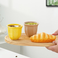 Vente en gros au Moyen-Orient, tasse en céramique à motif de tulipe, 100 ml, 180 ml, 250 ml, style arabe, tasse à café et à thé aux fleurs