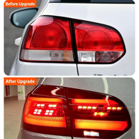 Ensemble de feux arrière LED pour VW Golf 6 MK6 2010-2012, style Golf 8, mise à niveau complète LED, clignotants séquentiels dynamiques, feux arrière