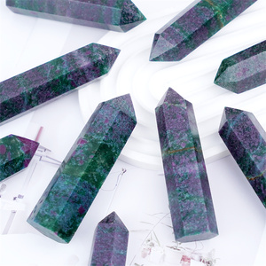 Großhandel Hot Sale Rubin in Kyanite Tower Natur kristall Handwerk Ruby Fuchs ite Point für die Heilung - Product Image 4