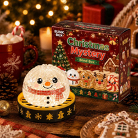 Jouet anti-stress Squishy en forme de boulette de Noël, mystère, mignon, premium, tendance virale, pour bureau, enfants et fêtes