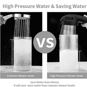 High Pressure Rainfall Handheld Shower Head Adjustable Massage Showerhead with On/off <b>Switch</b> Removable Camper Shower Head - Product Image 6
