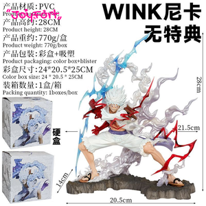 Figurines d'anime japonaises de haute qualité, 28 cm, One Piece, Nika Luffy Gear 5, modèle de statue, jouets, figurines d'action - Product Image 3