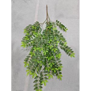 أوراق صناعية طويلة ينبع طويل فروع أوراق الصلال الاصطناعية الاصطناعية أوراق الشجر الخضراء ينبع - Product Image 4