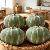 Grande citrouille artificielle de 6,7 pouces pour centre de table, citrouille réaliste en mousse orange, décoration d'automne pour la récolte et Thanksgiving