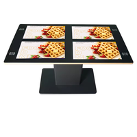 Table interactive tactile TFT LCD intelligente pour café, équipement publicitaire pour restaurant, écran de bureau portable et léger intégré