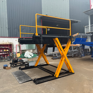 Электрический гидравлический ножничный подъемник Xinsheng с сертификатом ISO, всепогодный, для использования на улице, для перевозки грузов и подъема оборудования на складах и в портах - Product Image 3