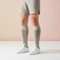Chaussettes de ski unisexes en laine mérinos thermique au genou avec logo direct d'usine vente en gros Sports d'hiver snowboard chasse