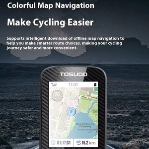 Ordinateur de vélo intelligent numérique GPS <span class=keywords><strong>COOSPO</strong></span> CS300 avec capteur sans fil pour vélo de route - Product Image 2