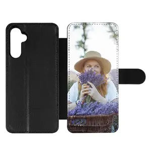 Custom Blank Pu Lederen Flip Sublimatie Telefoon Portemonnee Hoesjes Kaarthouder Met Tpu Binnen Voor Samsung A34 5G