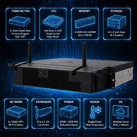 Serveur Edge SE450 2U, un seul processeur Xeon Platinum de 3e génération, DDR4 3200, Edge AI, IoT, hybride, cloud, testé