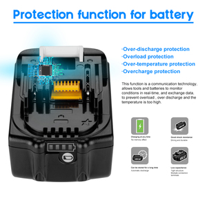 Xnjtg 8.0ah Pin thay thế tương thích 18V <span class=keywords><strong>Lithium</strong></span> <span class=keywords><strong>Ion</strong></span> hình trụ Pin cho bl1860b bl1850b bl1840b - Product Image 2