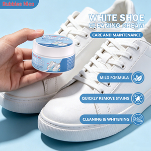 Crème Nettoyante Blanche OEM <span class=keywords><strong>pour</strong></span> Chaussures – Élimine Taches et Jaunissement – Formule Douce <span class=keywords><strong>pour</strong></span> <span class=keywords><strong>Cuir</strong></span>, Toile, Maille – Logo Personnalisé, Marque Privée – 100g - Product Image 6