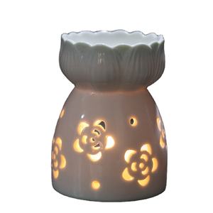 Ceramic Hollow Out Essential <b>Fragrance</b> Aroma Incense Ceramic <b>Oil</b> <b>Burner</b> - Product Image 1