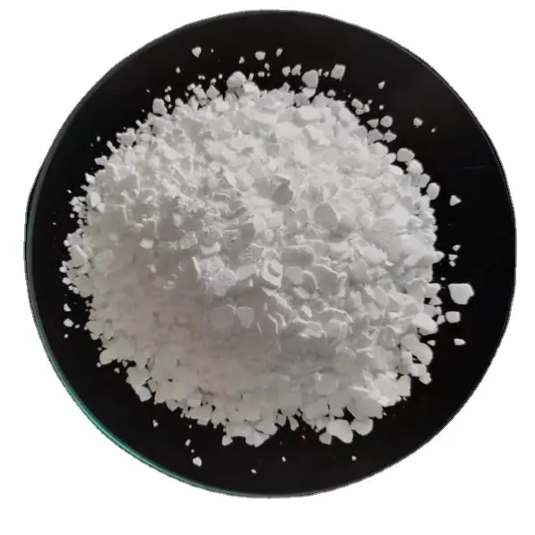 Grado industrial/alimenticio Cacl2 White Flake 10043-52-4 74% Cloruro de calcio 25Kg