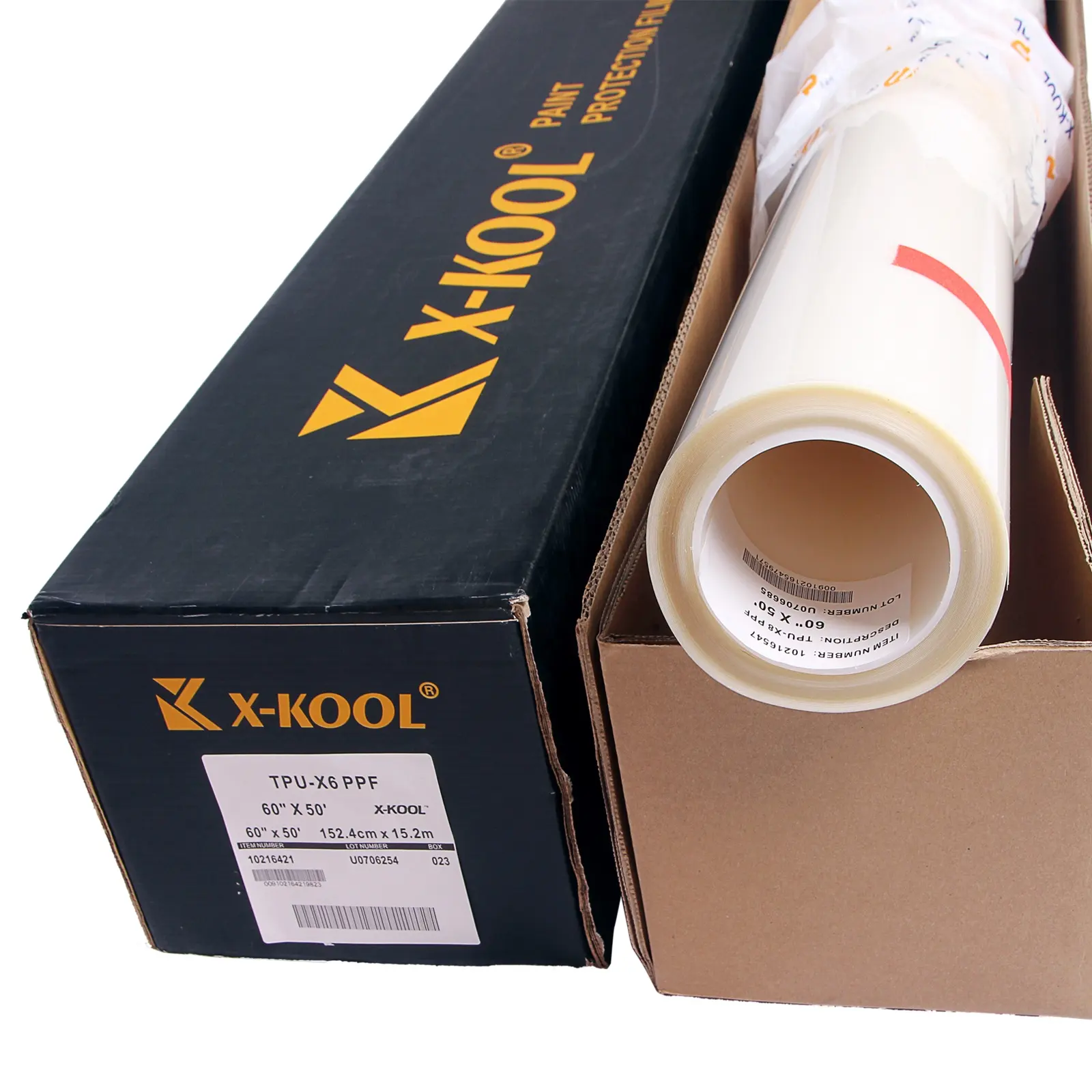 Factory price nano coating glossy surface TPU film self-adhesive double coating 6.5mil TPU PPF car wrapping film