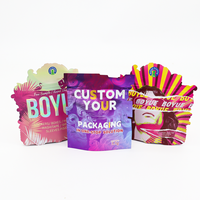 Sachets Mylar personnalisés imprimés 3.5 7G 14G 1Oz en plastique refermables à fermeture éclair, anti-odeur, à fermeture à l'épreuve des enfants, pour emballage alimentaire de petite taille