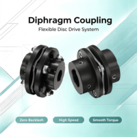 Accouplement à diaphragme SFS JM, diaphragmes en acier inoxydable, diamètre de trou sur mesure OEM, compensation forte des décalages, couple élevé