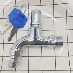Outdoor Wall-Mounted Brass Bibcock Faucet Quick Open Garden <strong>Tap</strong> Anti-Theft Water <strong>Lock</strong> for Hotels Easy Installation - Product Image 4