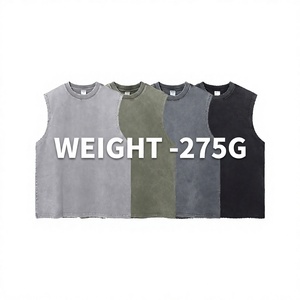 Débardeur Homme Été Style <span class=keywords><strong>Vintage</strong></span> Délavé Coupe Ample Style Urbain Coton Respirant Doux Léger Décontracté - Product Image 1