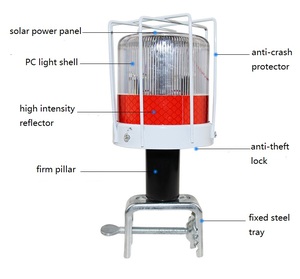 Feux de circulation solaires portables pour la sécurité routière, vente en gros d'usine - Product Image 2