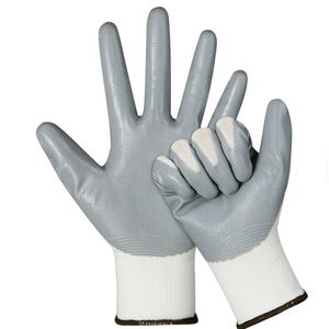 Găng tay lao động phủ nitrile nylon <span class=keywords><strong>13G</strong></span> bán buôn, size XL, chất lượng cao, bảo hộ, lót nylon, đạt tiêu chuẩn EN388, dùng trong công nghiệp - Product Image 2