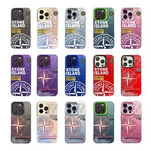 Custodie per cellulari personalizzate IMD color argento con motivo Stone Island di tendenza per iPhone 12 13 14 15 16 17 Air Xr Xsmax - Accessori per telefoni - Product Image 1