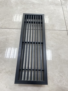 <span class=keywords><strong>Grille</strong></span> linéaire en plastique moderne avec lames réglables noires pour la <span class=keywords><strong>ventilation</strong></span> - Product Image 3