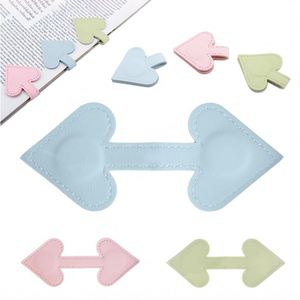 Magnetic Leather Heart <b>Bookmarks</b> Colorful Magnet Book Marks Cute Book Marks for Reading Accessory - Product Image 2