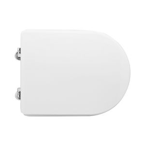 Siège de toilette pour WC Vincenti Type Form 7, cuvette blanche, longueur 50,5 cm, charnières à passage - Product Image 1