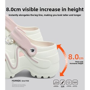 Zapatos <span class=keywords><strong>Crocs</strong></span> de Plataforma con Suela Gruesa para <span class=keywords><strong>Mujer</strong></span>, Novedad de Verano 2025, de EVA, para Playa, Punta Cerrada, Sin Interior - Product Image 2