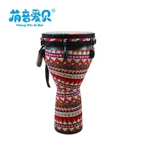 Wholesale Musical Instruments Hand Percussion Drum Colorful Djembe 12 Inch African Drum