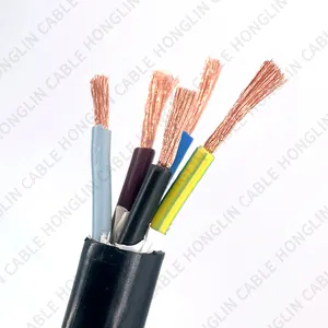 300 500V 60227 IEC 53 RVV 300 500V RVV 5*2 .5mm2 Cable de alimentación de cable flexible RVV 2*1.5mm2