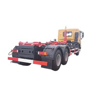 Camion benne arrière diesel Dongfeng 6x4 de haute qualité, 20-25 tonnes, avec crochet de levage et différents bacs pour le transfert de déchets, Euro 3