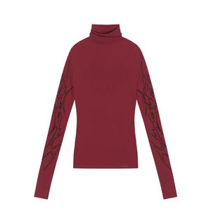 Camicia Vintage Personalizzata Stile Street Wear Hip Hop, Maniche Lunghe, Colletto Alto, Stampa Anni '90 Grunge, Alta Qualità - Product Image 4